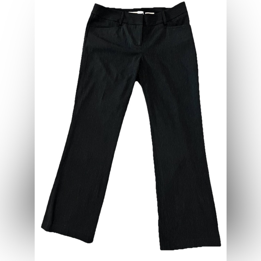 Michael Kors Dark Pinstripe Grammercy Fit Low Rise Womens Dress Pants SZ. 4P